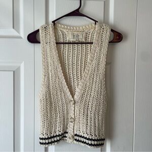 Crochet sweater vest